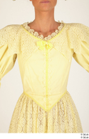  Photos Woman in Historical Civilian dress 1 19th century Historical Clothing upper body yellow dress 0001.jpg